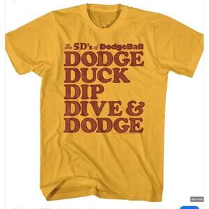 80's tees 5 D's Dodgeball Tee shirt Size Large